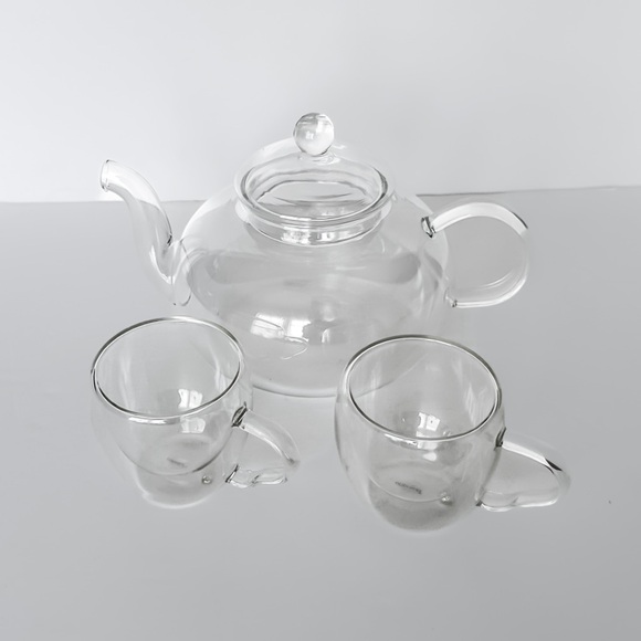 Glass Cups & Blooming Tea Teapot Kettle - Picture 7 of 7
